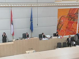 Sozialminister Rudolf Anschober präsentiert den Berichten der Behindertenanwaltschaft 2018 im Parlament